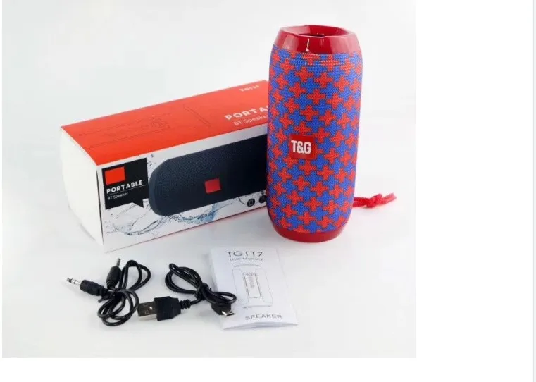 Gift portable speaker waterproof support TF card FM radio bluetooth speaker of TG117 - ANKUX.COM