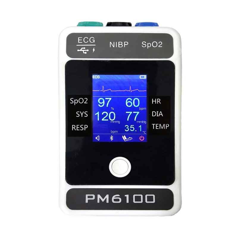 Remote Patient Monitoring Ecg Spo2 Nibp Temperature Pulse Rate And