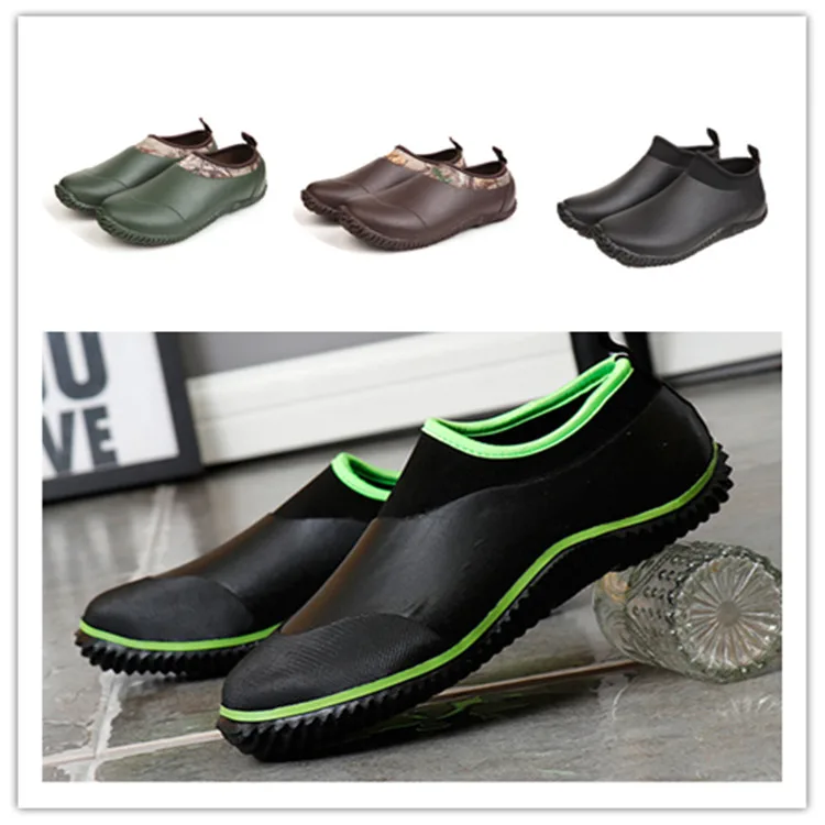 Wholesale Outdoor Men Women Footwear Waterproof Slip On Muck Camo
