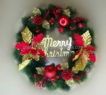 Good Quality Pretty Decorative Christmas Floral Hoop Xmas Gift For