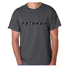 Black printed t-shirt for men plain tv shows friend tshirt oem t shirt