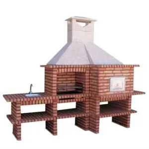 Brick Barbecue With Sink And Oven Bbq Av510 Sand Brick Barbecue With Sink And Oven Bbq Av510 Sand