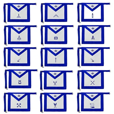 Master masonic blue lodge apron 400