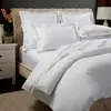 Satin White Embroidered Duvet Cover in Guangzhou Factory