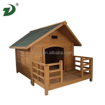 Balcony Large Wooden Dog House With Porch Balcony Large Wooden Dog House With Porch