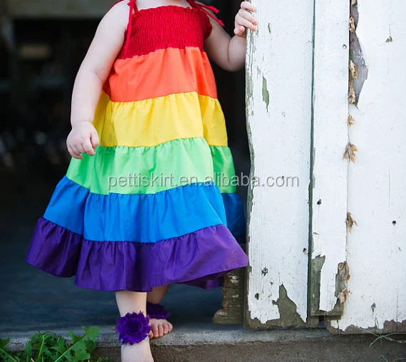 rainbow colour frock