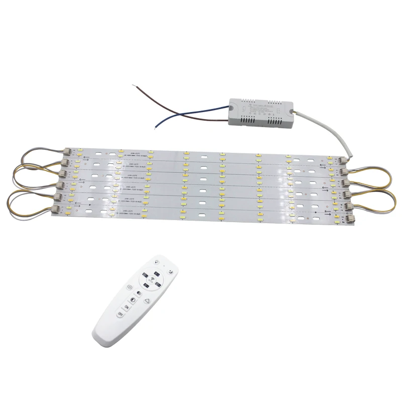 Novelty luminous three-color adjustment LED ceiling light infrared control dimmable 5730SMD light source module indoor lighting