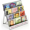 4 tiers custom metal tabletop cd display rack
