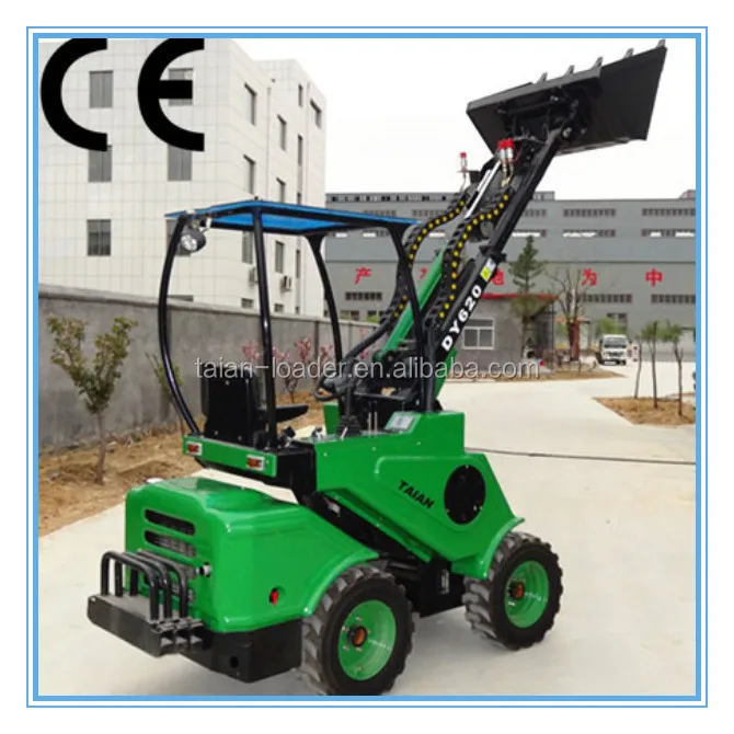 wheel rotation 5 Compact Mini Wheel Loader Boom Dy620 Loader Telescopic