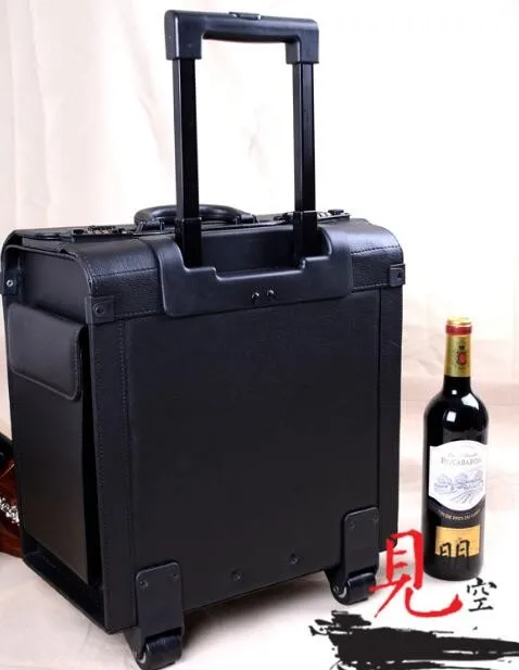 wine bottle suitcase