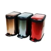 Colorful foot pedal round shape home usage metal trash bin