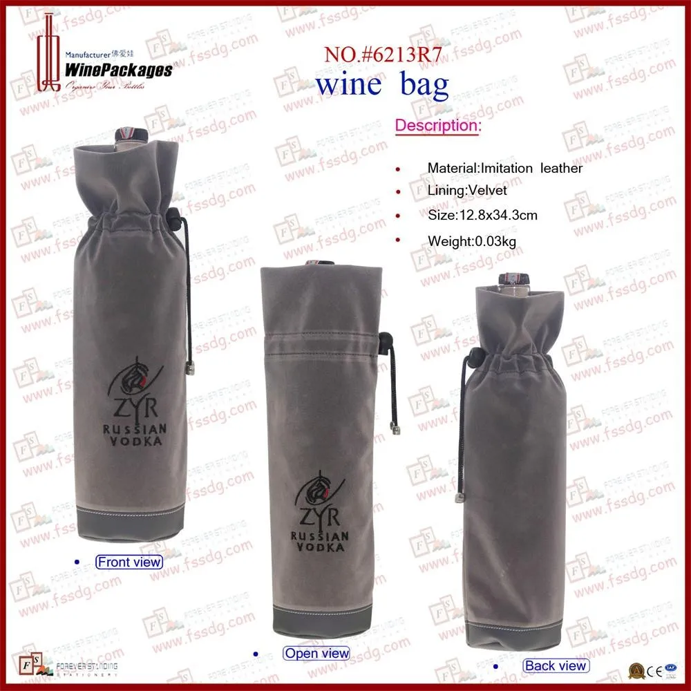 black velvet wine bags