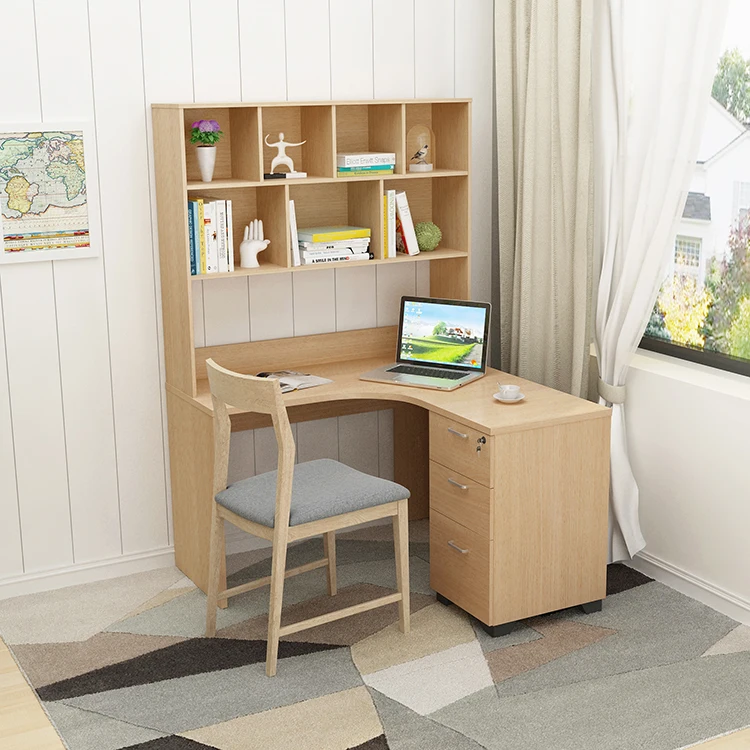 Home Office Desk,L Shape Wooden Computer Table With Shelves,L-shape Corner  Study Room Furniture - Buy Home Office Desk,L Shaped Desk,Wood Computer Desk  Product on 