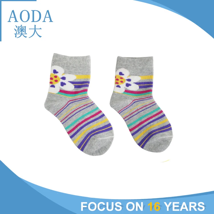 Children's Cartoon Knitting Socks Cotton Mesh Socks For Boys and Girls flower pattern