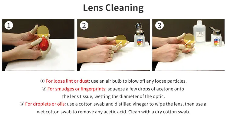 12mm 18mm 19.05mm 20mm USA CVD Znse Co2 Laser Focus Lens