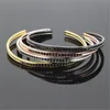 KJL-CZ0071 2016 Anil Arjandas Men Chica Wrist Watch Partner Cuff Bangles,Micro Inlay Russia Black CZ Stones,Lovers' Wrap Bangle