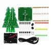 Three-Dimensional 3D Christmas Tree LED DIY Kit Red/Green/Yellow LED Flash Circuit Kit for school education lab