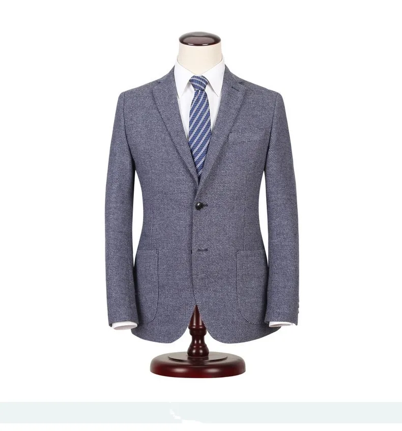 Guangzhou Office Wear Blazer Manufacturer Slim Fit Men Single Button 