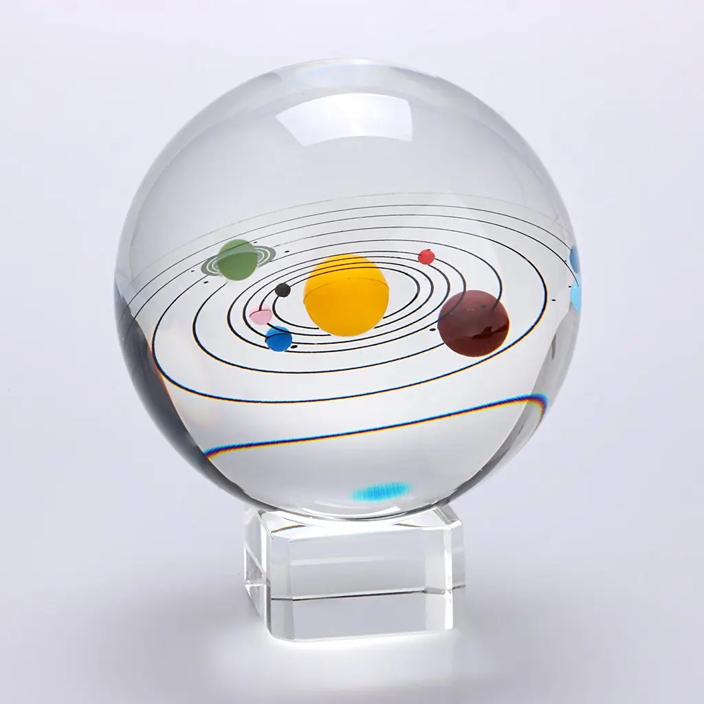 Buy Zulux Solar System Balls Crystal Ball for Kids with LED Lamp Base