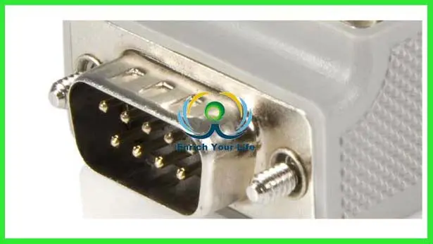 Right Angle DB9 to DB9 Serial Cable Adapter male to female - ANKUX.COM