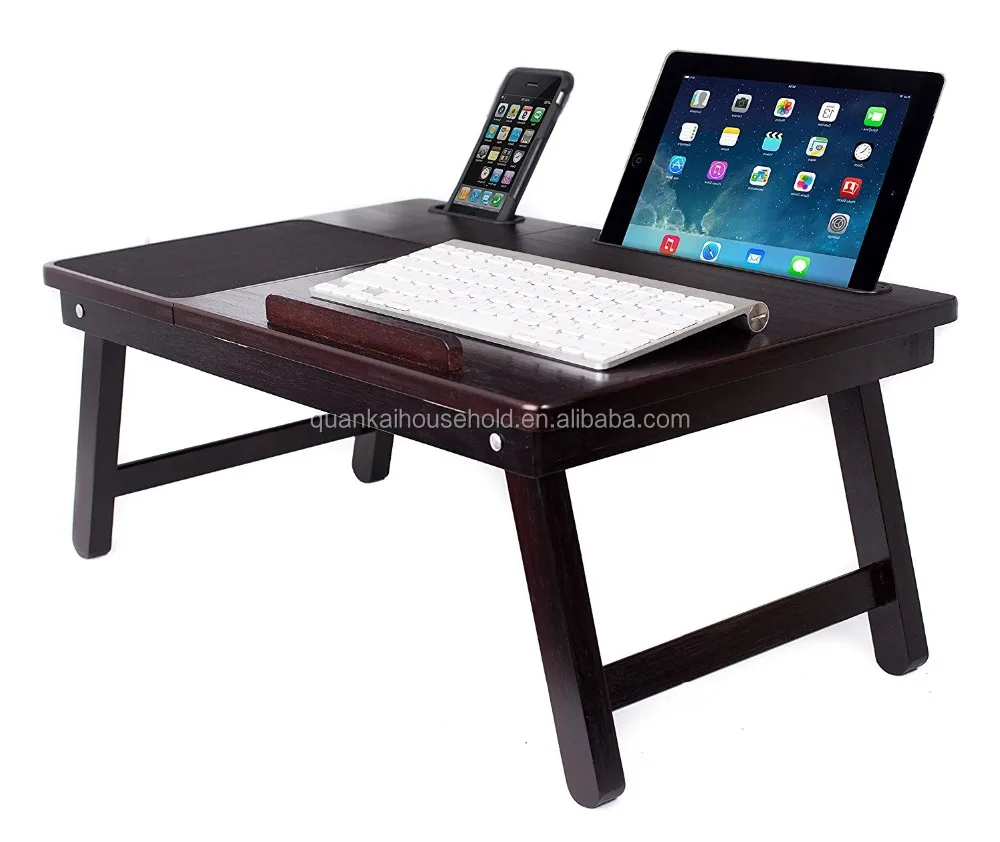 Bamboo Laptop Bed Tray Supports Left Handed Tray Laptops Up To 18