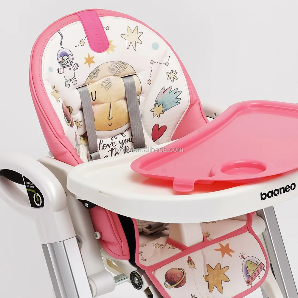 Small Folding Metal Plastic Modern Reclining Baby Bar Stool High Chair