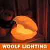 modern life color changing led shell lamp