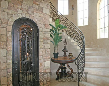 Ornamental Interior Wrought Iron Wine Cellar Door For Villa Buy