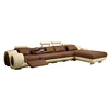 Customizable Deep Seating 7 Seater Leather Couch Sectional Living Room Combination Sofa Set Arc Corner sofa