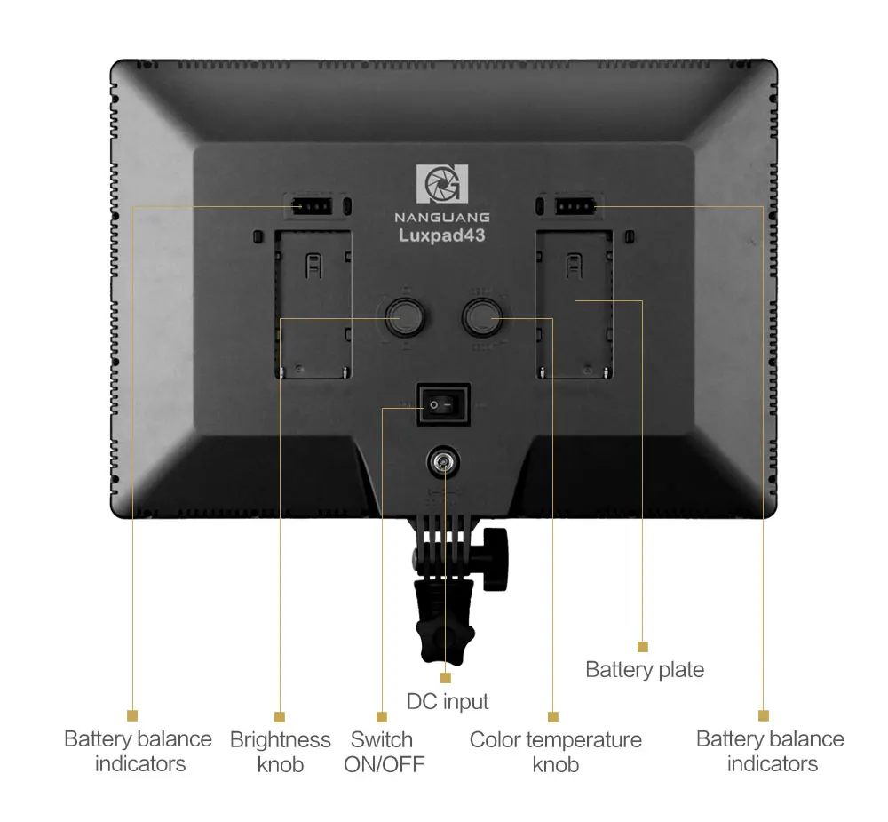 NanGuang CN-LUXPAD43 Bi-color portable and papery Pad soft LED video LIGHT Ra 95