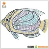 Rhinestone Color Fish Pattern Hot Fix Motif Strass For Individual T-shirt