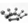 Wholesale weightlifting gray fixed cast iron hex dumbbell