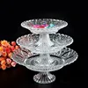 Glass Cake Plate With Stand 8" 10" 12"