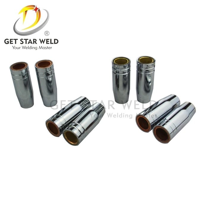 Binzel 25ak Gas Nozzles Copper Conical Mig Welding Parts China Supplier