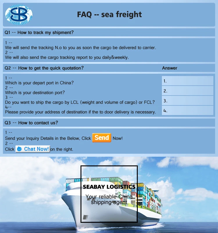 5FAQ B1sea freight