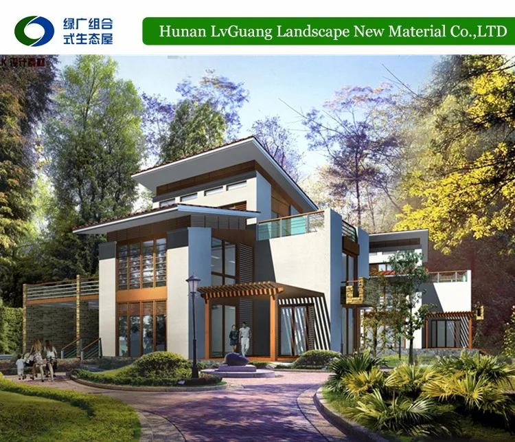 Low cost villa modular home design prefab homes for family