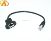 RJ45 LAN Network Extension Cable A Male to A Female Screw Panel Mount Network