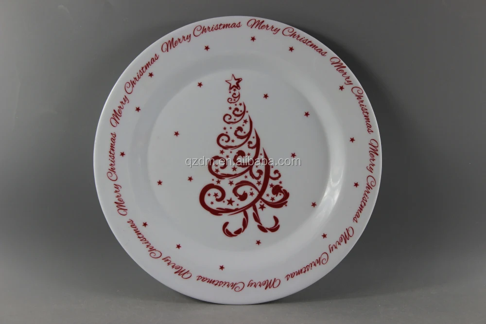 2015 New Design Reusable Plastic Plates For Christmas
