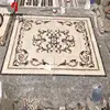 Cost Effective Square Mosaic Medallion Shell Waterjet Round Marble Tile Puzzle Floor Medallions For Hotel Project