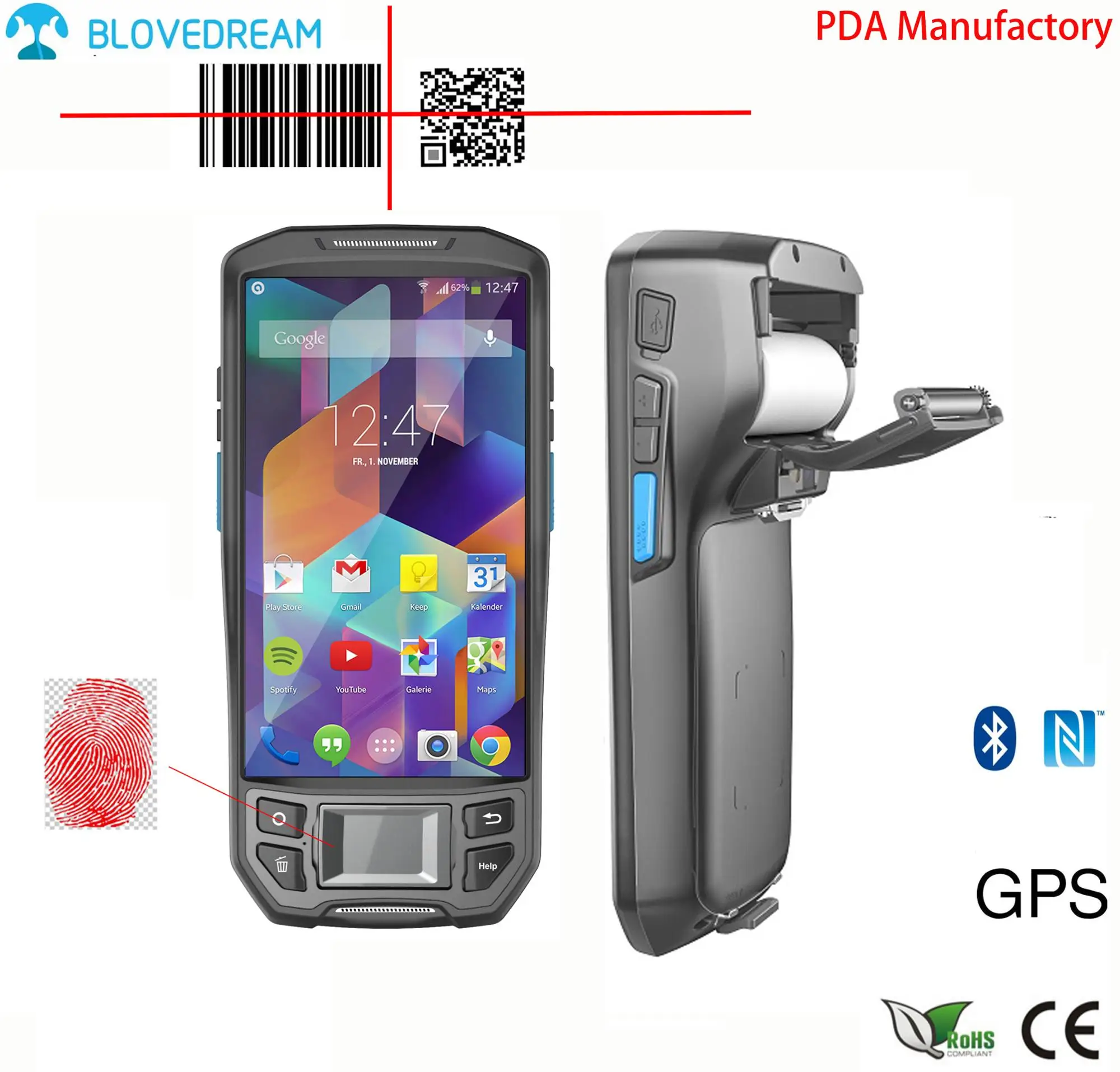 portable qr code printer