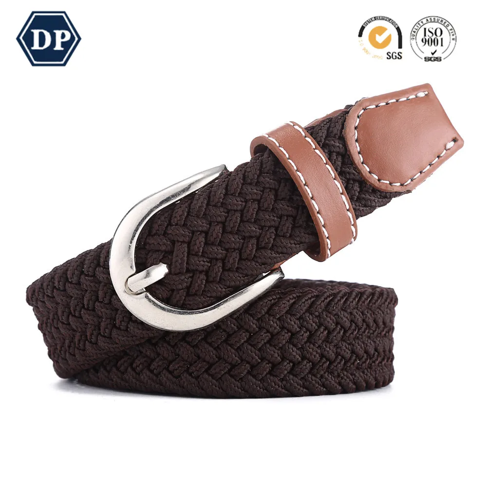 2501 Hot Sale New Fashion Woven Belt Leather Alloy Material Buckle