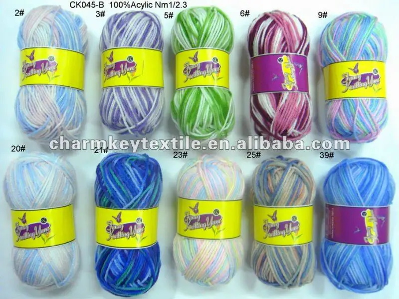 Wholesales 3ply 4ply 8ply 25g 50g 100g Soft Acrylic Yarn For Baby For