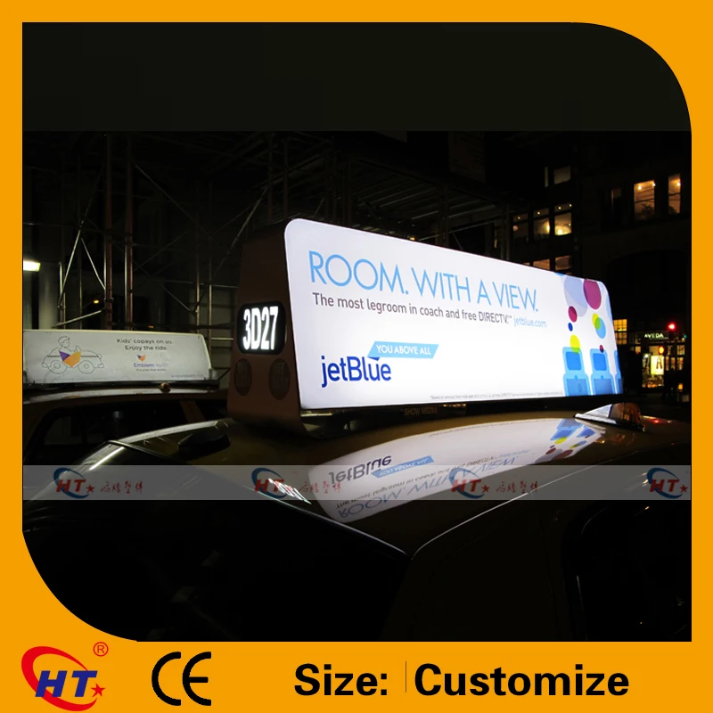 High quality customize led taxi roof sign