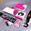 Sinicline rose color custom braiding hair packaging with novel design