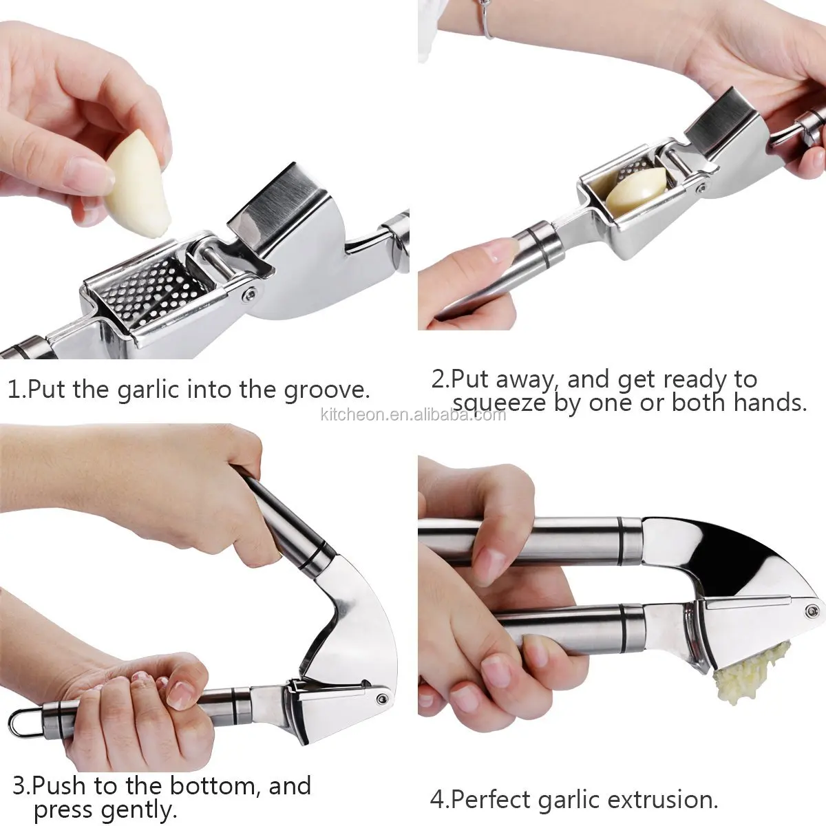 Wholesale Stainless Steel 304 Garlic Press And Peeler Set Buy Garlic