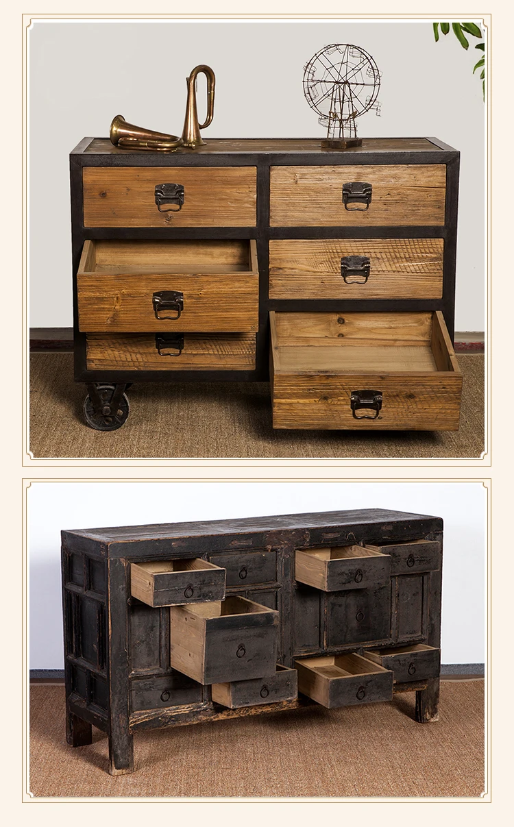 Old Style 10 Drawers Wood Furniture Cabinet For Old Style 10 Drawers Wood Furniture