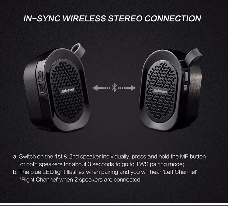 True Wireless Bluetooth Stereo Speakers To Pair with Your Echo Dot - ANKUX.COM