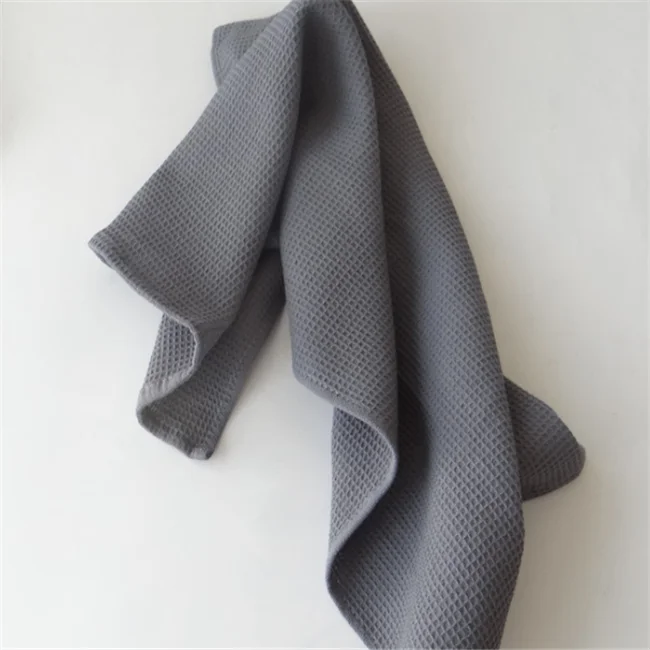 Wholesale 100% natural closet de bambu fiber kitchen dish towel bamboo waffle towel