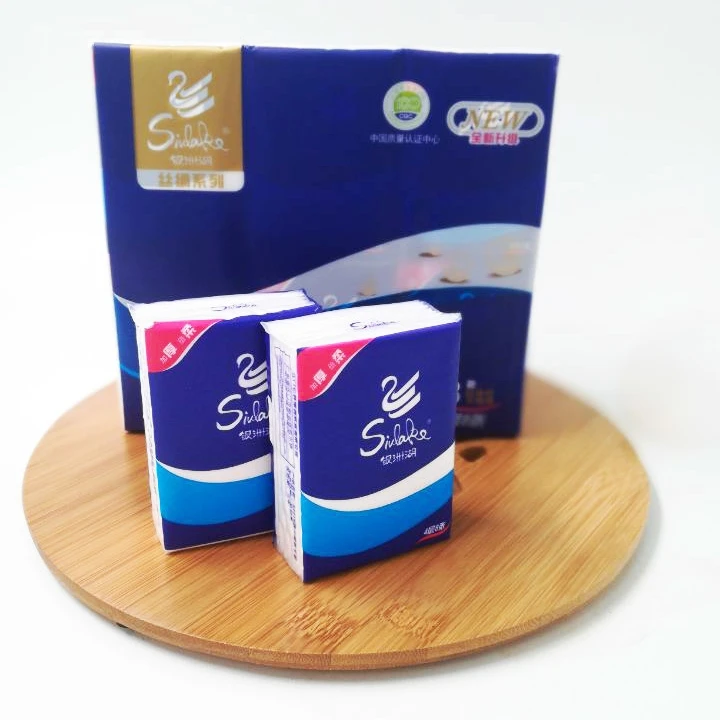 4ply Virgin Wood Pulp Material Embossed Tissue Paper Pocket Tissue