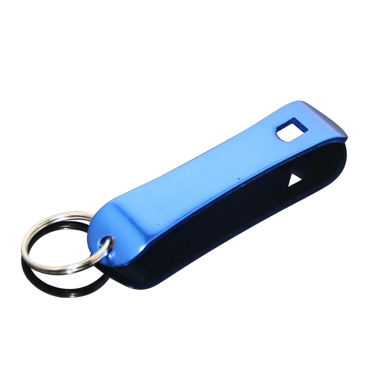 Multicolor Snowboard Bottle Opener With Keyring Blank Aluminum Metal